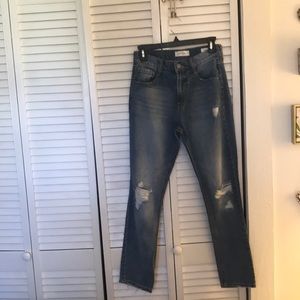 Jessica Simpson faded blue jeans. 25 inch waist.